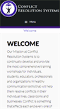 Mobile Screenshot of conflictresolutionsystems.com